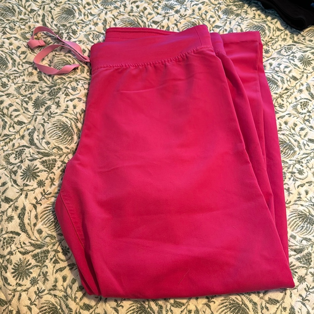 Figs Livingston Breast Cancer Hot Pink Pants